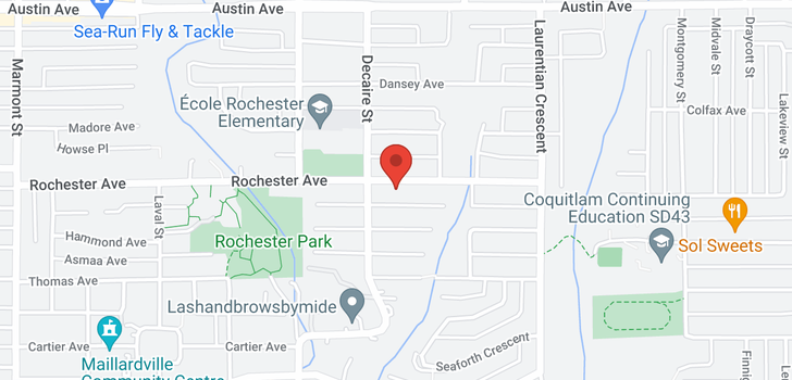 map of 1578 ROCHESTER AVENUE